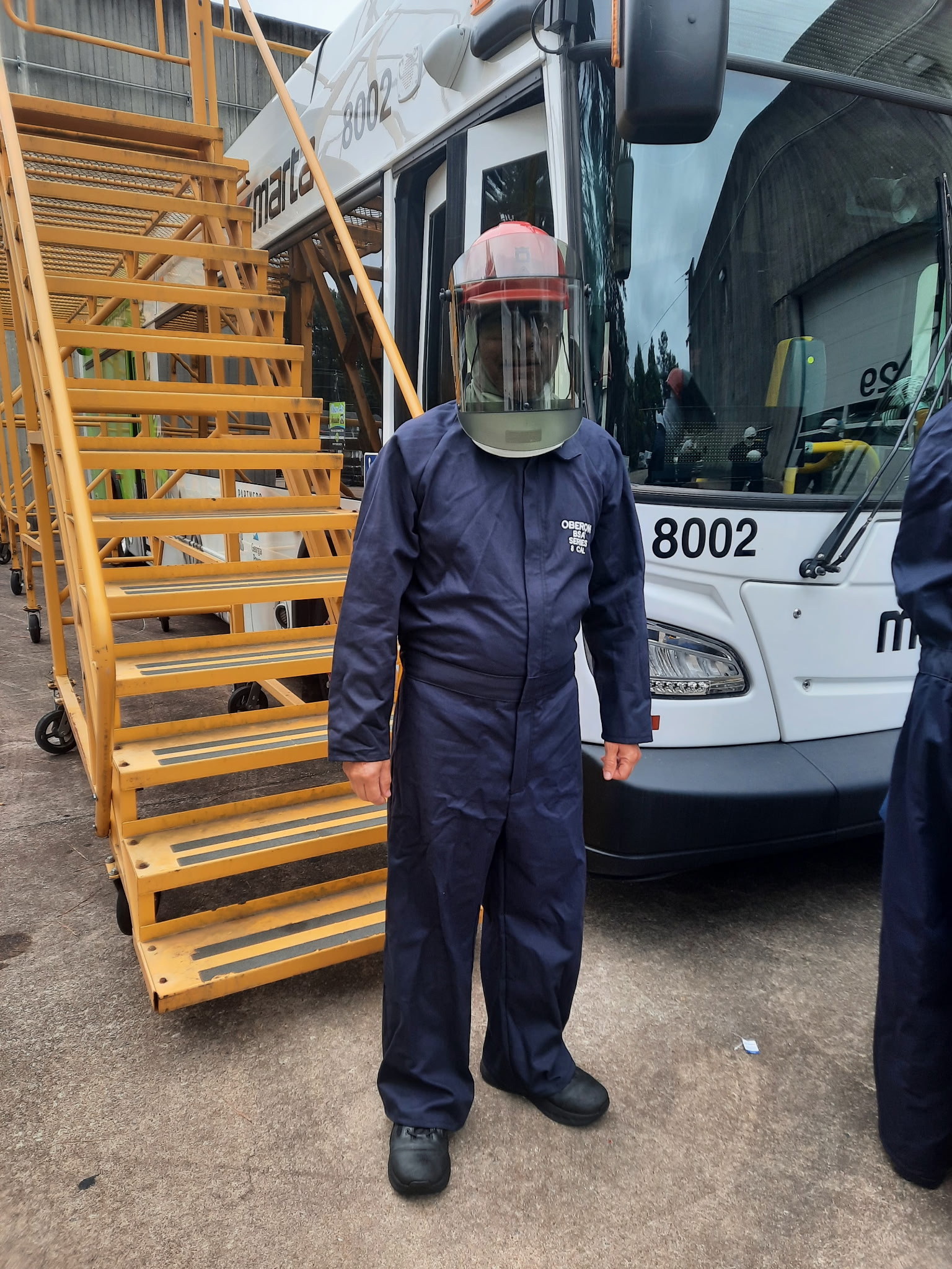 Eli in safety gear